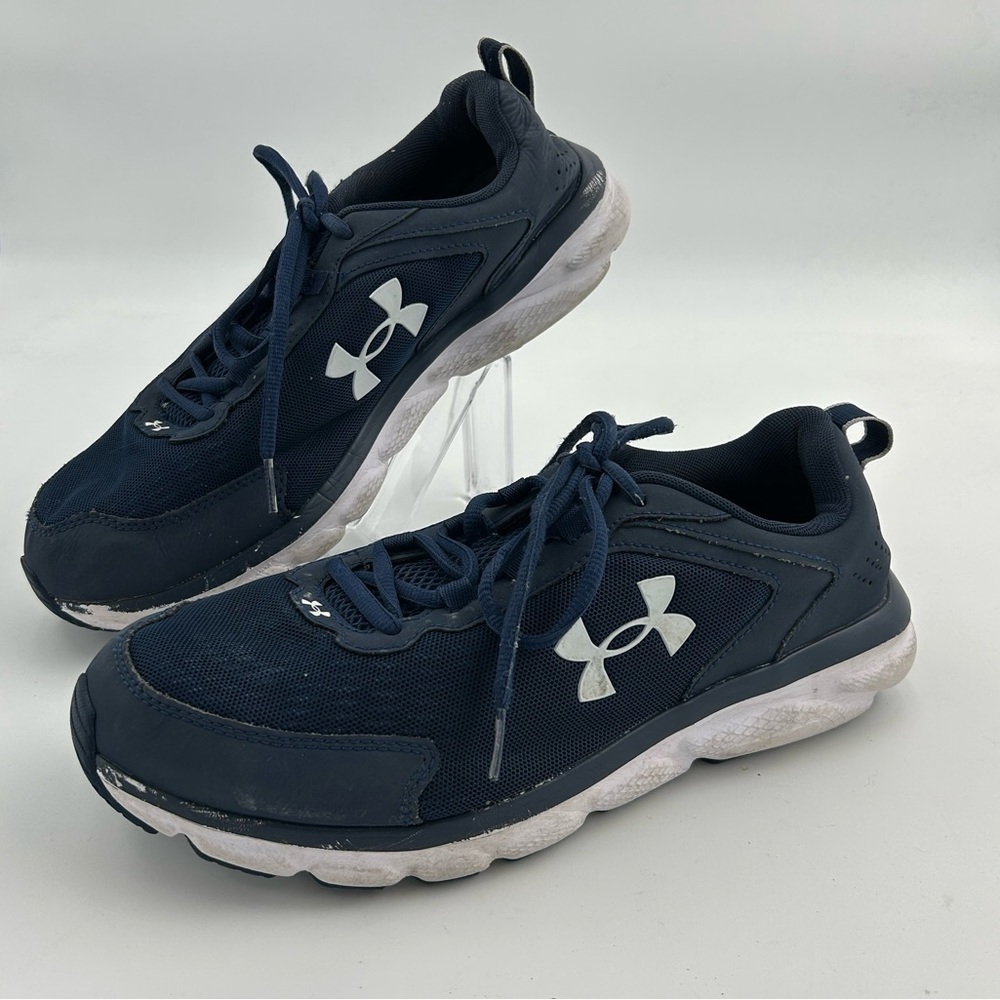 Under Armour Charged Assert Running Shoes Navy Blue White